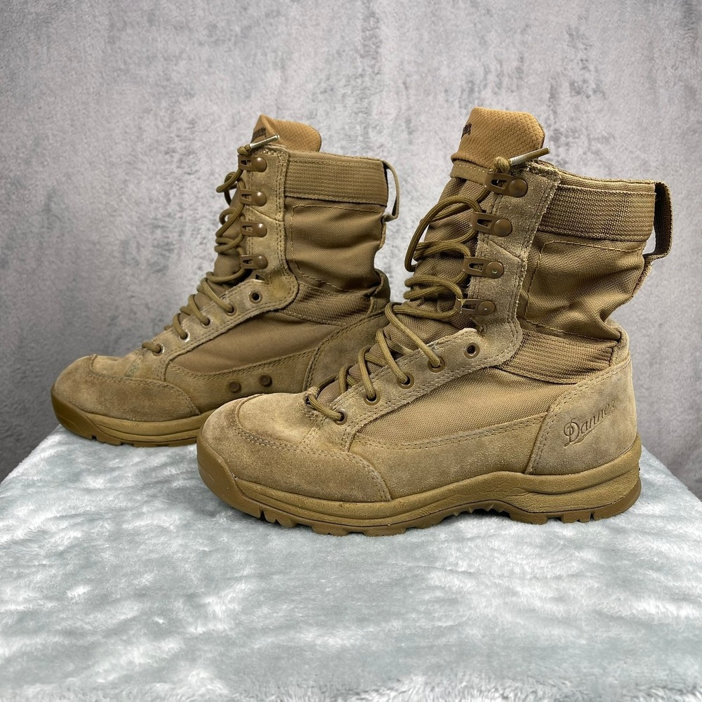 Danner Tanicus 8" Coyote Hot Military Boots Mens 6.5 EE Wide Tactical 55316